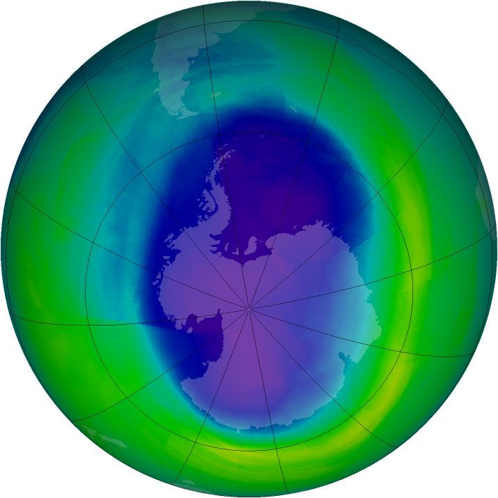 Ozone Map 2004-09-25